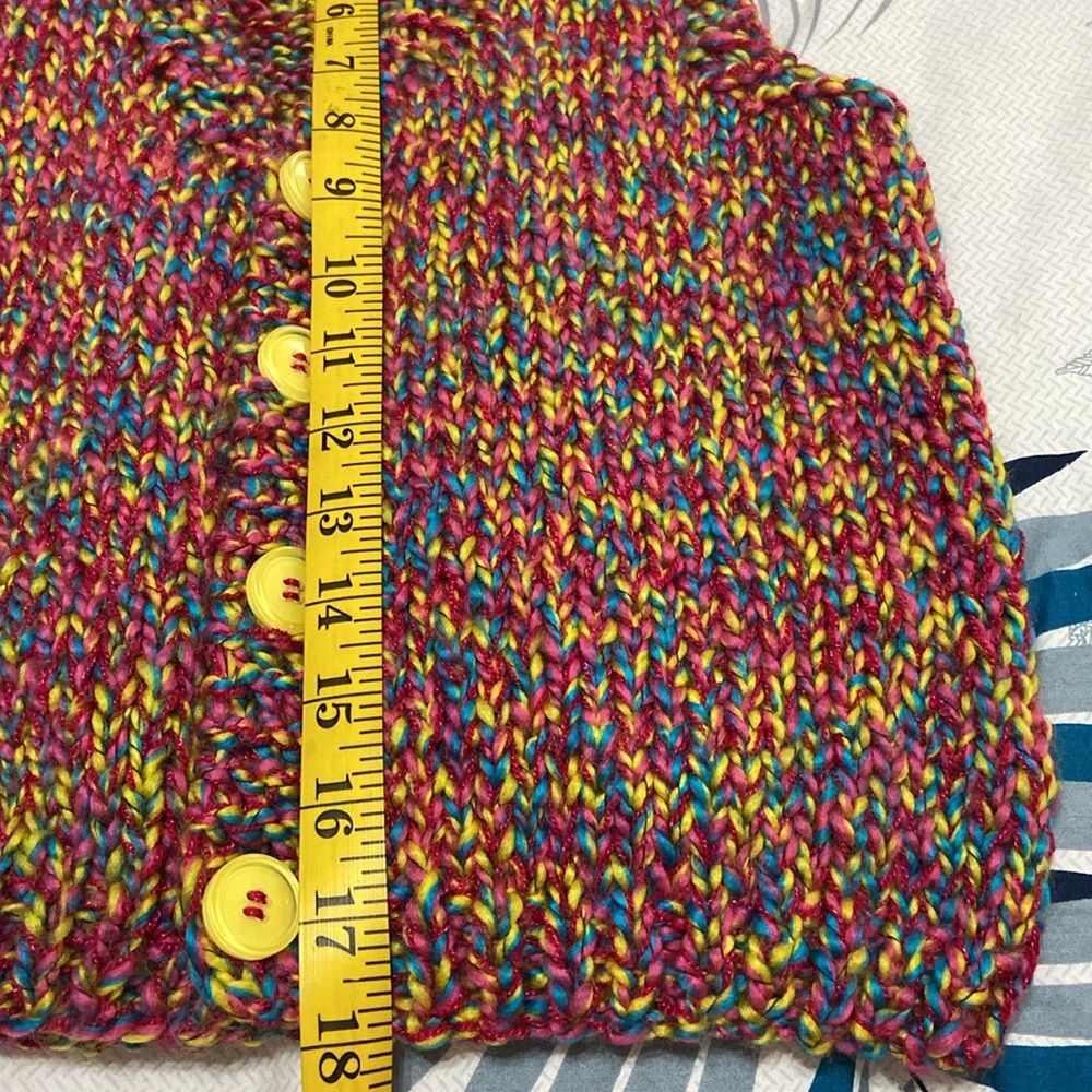 Rainbow Sweater Handmade Vest - Picture 7 of 8